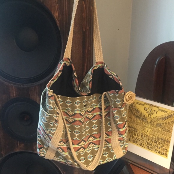 NWT🌞 Volcom Perfect PacSun Boho Beach Tote - Picture 4 of 7